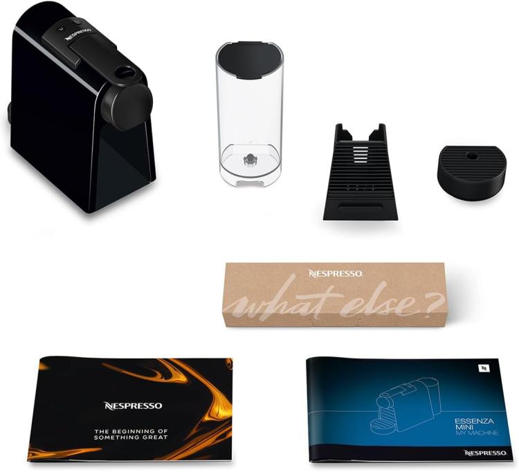 DE'LONGHI NESPRESSO ESSENZA MINI EN85.B MACCHINA DA CAFFÈ 0.6L NERO + 14 CAPSULE