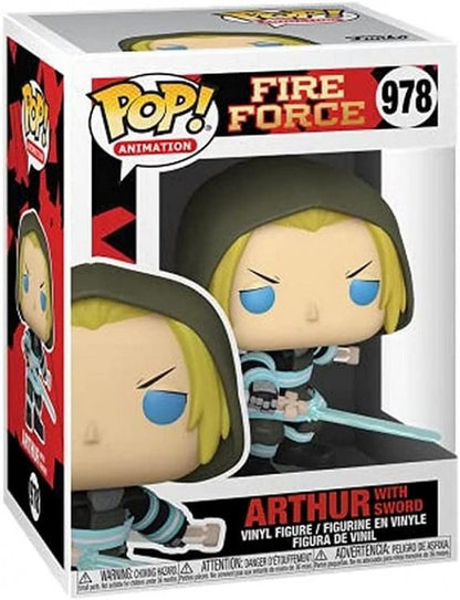 Funko Pop ! Animation Fire Force - (978) Arthur With Sword Figure Anime 9Cm