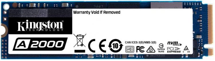 Kingston A2000 Sa2000M8/500G Nvme Pcie Ssd 500G 500 Gb Chiavetta Memoria Pc