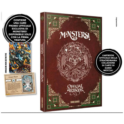 Dario Moccia Monsters! Official Artbook + Card Promo Da Collezione TCG ITA