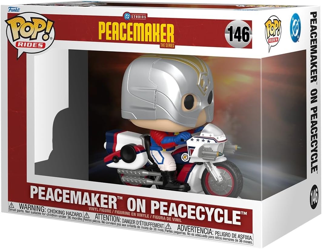 Funko Pop! Riders - PeaceMaker - (146) - PeaceMaker On Peacecycle - Vinyl Figure 9cm