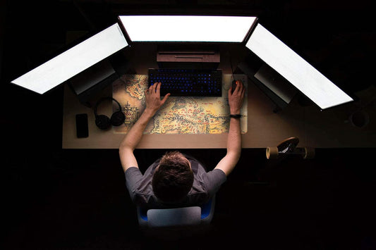 Desk Mat XXL Il Signore degli Anelli Mappa Terra di Mezzo Tastiera E Mouse Pad Pc