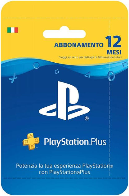 Playstation Plus Card Hang Abbonamento Annuale Psn 12 Mesi 365 Gg Sony Ps4 Ps5