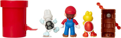 Jakks Pacific Nintendo: Super Mario "Dungeon Diorama Set" Gioco Con Figure 3+