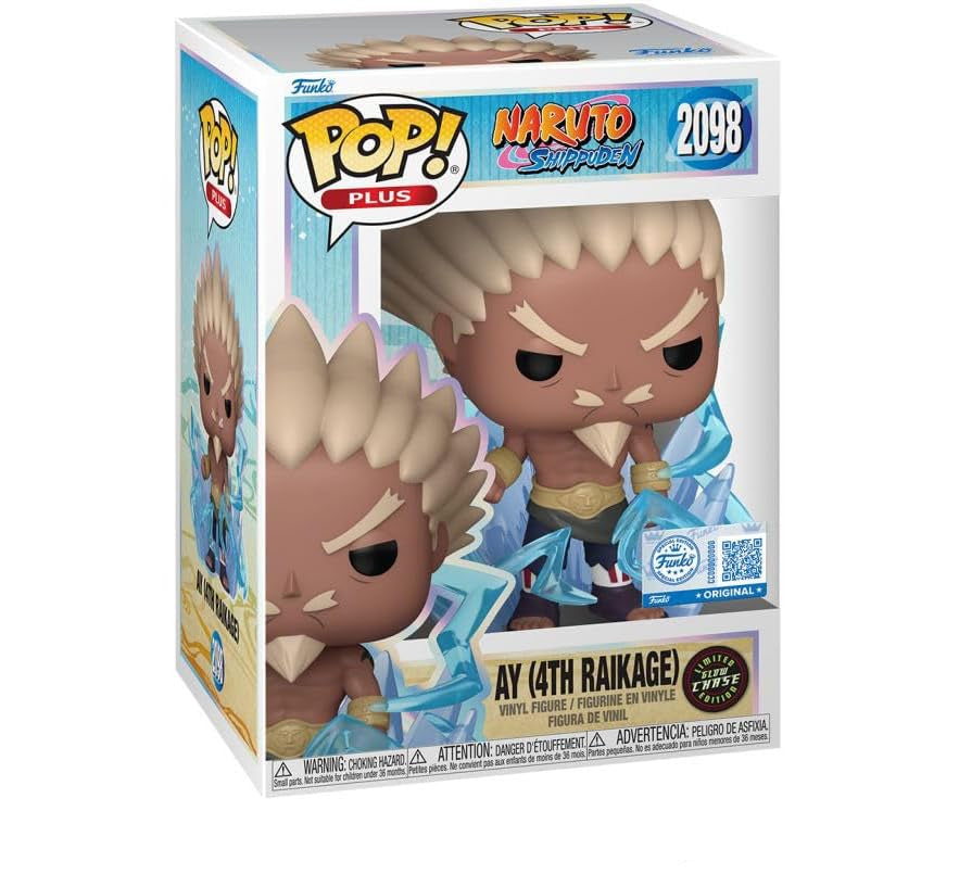 Funko Pop! Plus: Naruto Shippuden (2098) Ay (4th Raikage) Limited Glow Chase Edition - Vinyl Figure 9cm