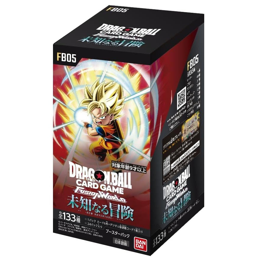 Dragon Ball Super Card Fusion World FB-05 JAP Box 24 Buste Tcg New Adventure