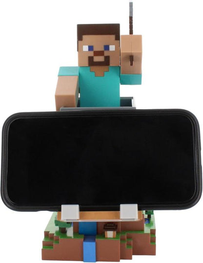Cable Guys - (Steve) Minecraft Statuetta Base Ricarica Smartphone Controller