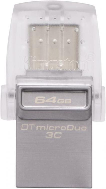 Kingston Pendrive 64Gb Micro Duo Otg Type-C Dtduo3C/64Gb Usb 3.1 Chiavetta Pc