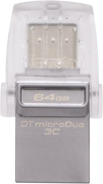 Kingston Pendrive 64Gb Micro Duo Otg Type-C Dtduo3C/64Gb Usb 3.1 Chiavetta Pc