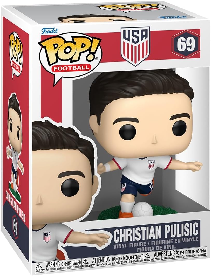 Funko Pop! Football: USA (69) Christian Pulisic - Vinyl Figure 9cm