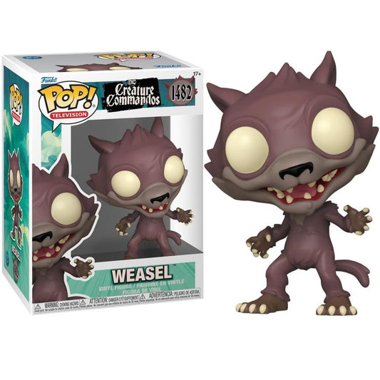 Funk Pop ! Dc Creature Commandos (1482) Weasel Vinyl Figure 9Cm
