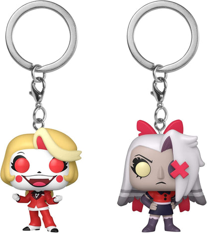 Funko Pocket Pop! Keychain -  Hazbin Hotel: Charlie & Vaggie 2 Pack Special