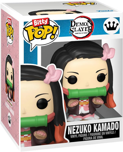 Funko Bitty Pop! Demon Slayer (4 Pack) w/ Bitty Display Chase Edition - Mini Vinyl Figure 2cm