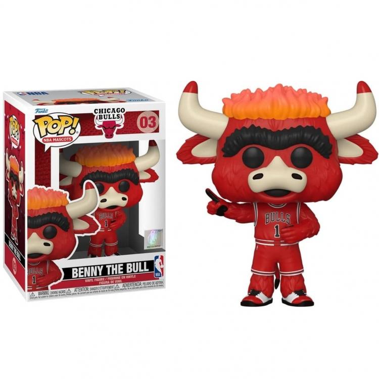 Funko Pop Nba Mascots Chicago Bulls 03 Benny The Bull Vinyl Action Figure Statua