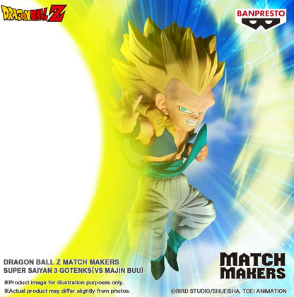 Bandai Banpresto Dragon Ball Z: Gotenks Super Saiyan 3 Statua Da Collezione - Match Makers Figure 11cm PVC
