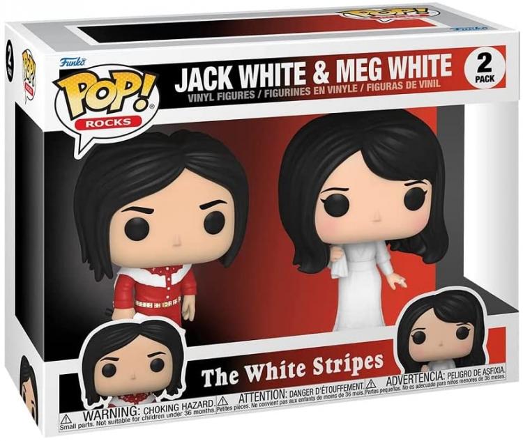 Funko Pop ! Rocks The White Stripes - Jack White & Meg White 2 Pack Vinyl Figure