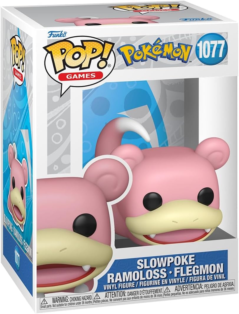 Funko Pop ! Games - Pokémon (1077) Slowpoke Vinyl Figure 9cm Pokemon