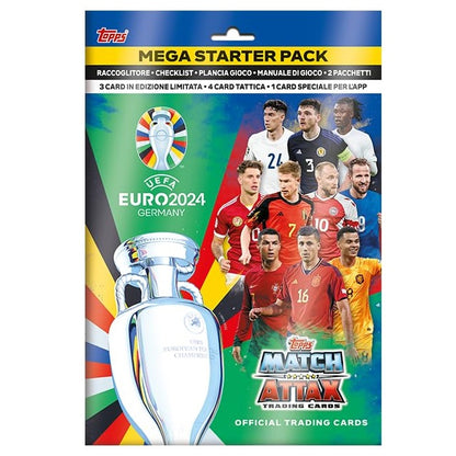 Topps Card Official Euro 2024 Mega Starter Pack Raccoglitore + 8 Carte Speciali