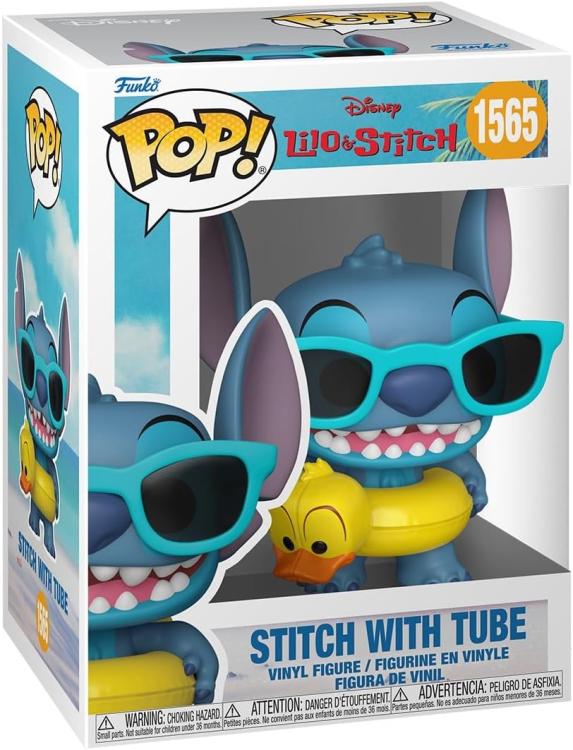 Funko Pop Disney Lilo & Stitch - (1565) Stitch With Tube Salvagente Vinyl Figure