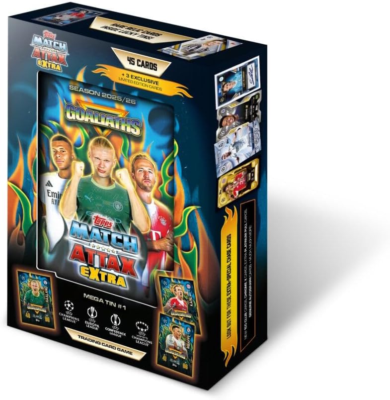 Topps Match Attax Extra 2025 / 2026 Mega Tin Carte UEFA Champions League