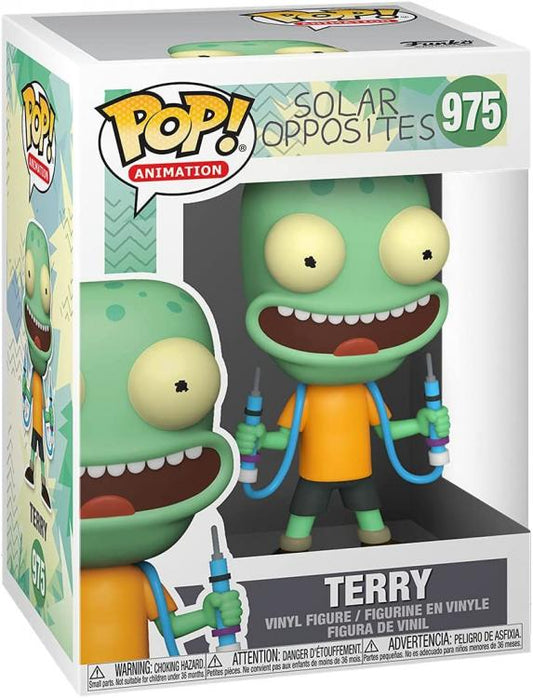 Funko Pop Solar Opposites 975 Terry Figure Vinyl Nuovo Rick E Morty Netflix