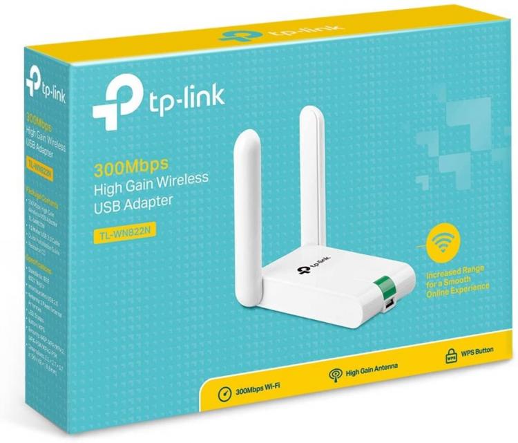 Tplink Scheda Di Rete Wifi Usb 300Mbps Tl-Wn822N Wireless Antenne Fisse Usb 2.0