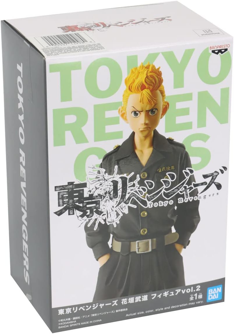 Banpresto Tokyo Revengers Figure Takemichi Hanagaki 16cm Anime PVC