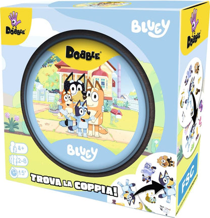 Asmodee - Dobble Bluey Gioco di Carte Rapido e Divertente da 2 a 8 Giocatori