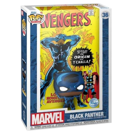 Funko Pop ! Comic Cover - Marvel (36) Black Panther Special Edition Figure 9Cm