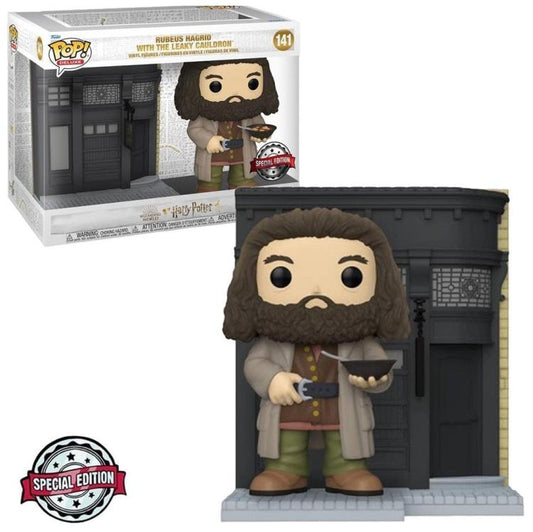 Funko Pop ! Movie Moments Deluxe - (141) Rebeus Hagrid With The Leaky Cauldron