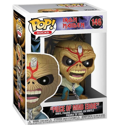 Funko Pop ! Rocks Iron Maiden - (146) Piece Of Mind Skeleton Eddie Figure 9Cm