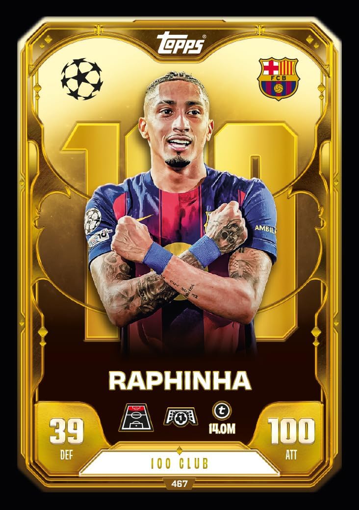 Topps Match Attax UEFA Champions League 2025/26 Gladiators Centurions Mega Tin Box Carte Calcio