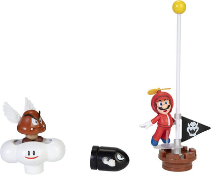 Jakks Pacific Nintendo: Super Mario "Cloud Diorama Set" Gioco Con Figure 3+