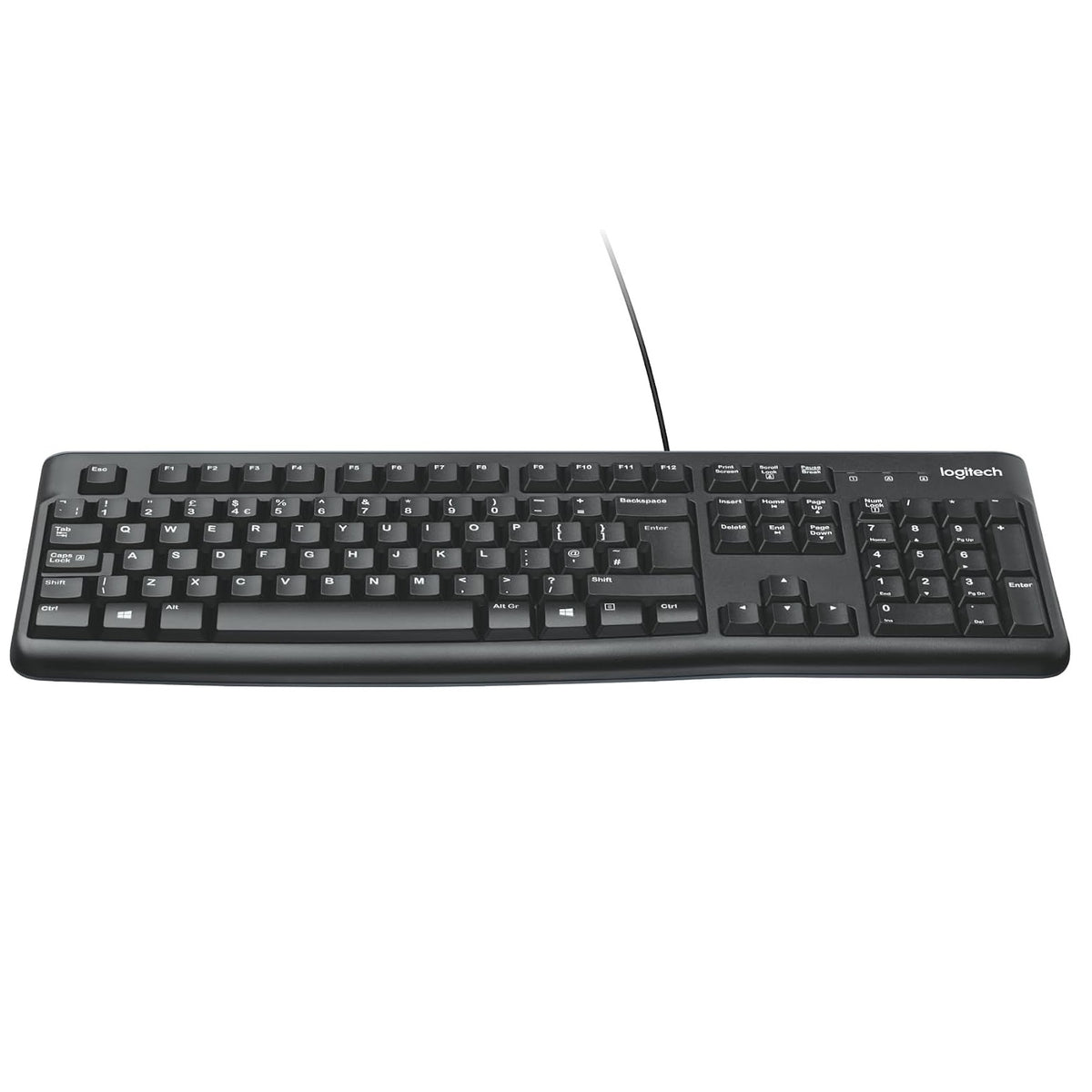 Logitech K120 Tastiera Business Pc Cablata Usb Layout Italiano Qwerty Silenziosa