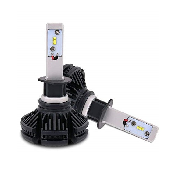 COPPIA LAMPADE X3 LED HEADLIGHT H1 LED CREE 6500K 6000 LUMEN 12V XENON FARI AUTO
