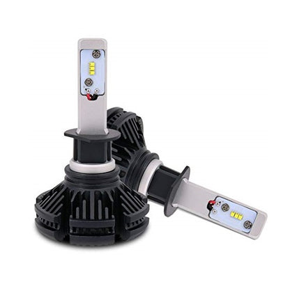 COPPIA LAMPADE X3 LED HEADLIGHT H1 LED CREE 6500K 6000 LUMEN 12V XENON FARI AUTO