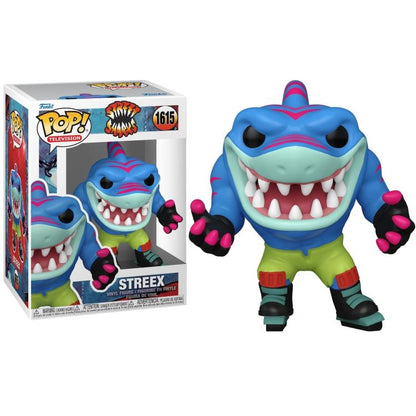 Funko Pop ! Tv Street Sharks - (1615) Streex Vinyl Figure 9Cm Statua Squalo