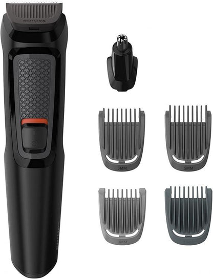 Philips Multigroom Rasoio Tagliacapelli Barba Ricaricabile + Regola Peli 6 In 1