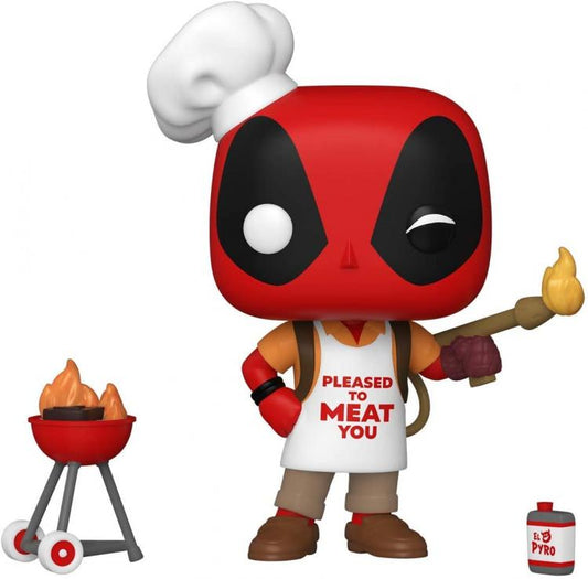 Funko Pop ! Marvel Deadpool 30Th -  (774) Backyard Griller Barbecue Deadpool 9Cm