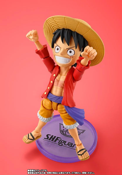 Bandai Tamashii Nations S.H. Figuarts: One Piece Monkey D. Luffy - Figure Articolata 9cm