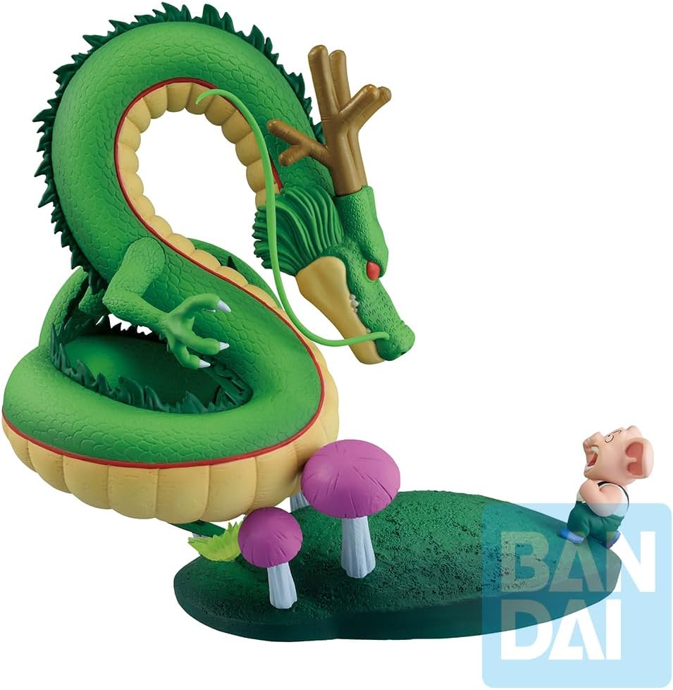 Bandai Dragon Ball: Oolong & Dragon Shenron Statua Da Collezione - Ichibansho Figure 15cm PVC