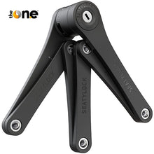 The One Catena Sicurezza Richiudibile Pieghevole Antifurto Bici Lucchetto Nero
