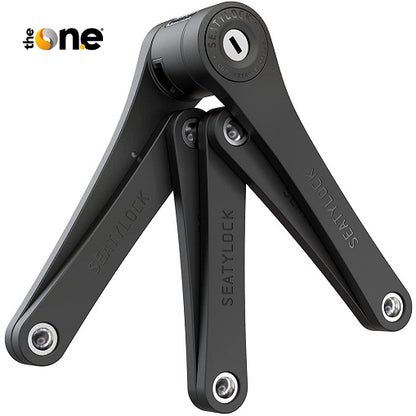 The One Catena Sicurezza Richiudibile Pieghevole Antifurto Bici Lucchetto Nero