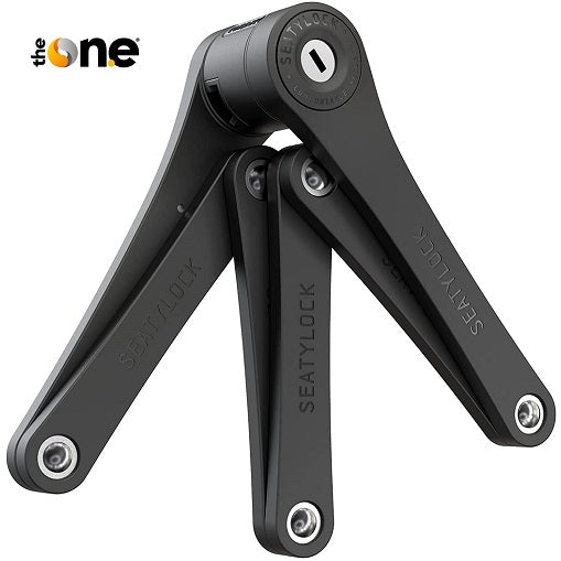 The One Catena Sicurezza Richiudibile Pieghevole Antifurto Bici Lucchetto Nero