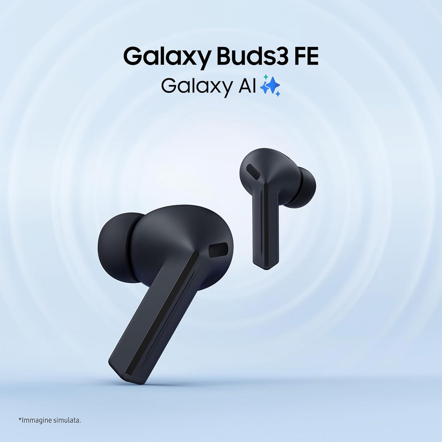 Samsung Buds3 FE Auricolari Wireless Cuffie Bluetooth Cancellazione Rumore Black