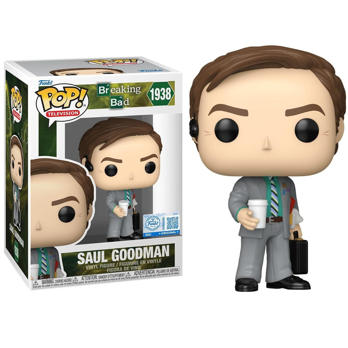 Funko Pop! Television: Breaking Bad - (1938) Saul Goodman Figure Special 9cm