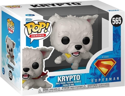 Funko Pop ! Heroes DC Superman 2025 - (565) Krypto Vinyl Figure Dog 9cm