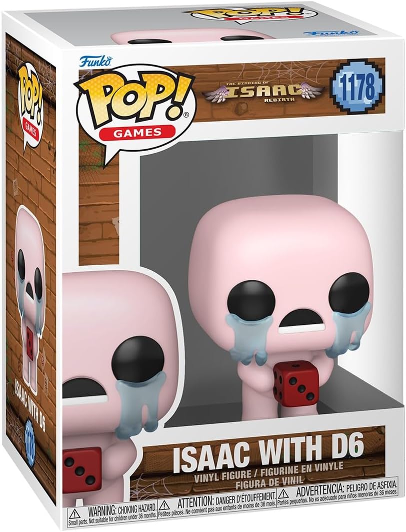 Funko Pop! Games: The Binding of Isaac (1178) Isaac With D6 - Vinyl Figure 9cm