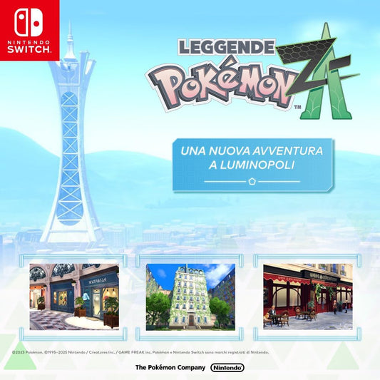 Pokémon Leggende ZA Gioco Nintendo Switch Italiano Videogioco Nuovo Preordine