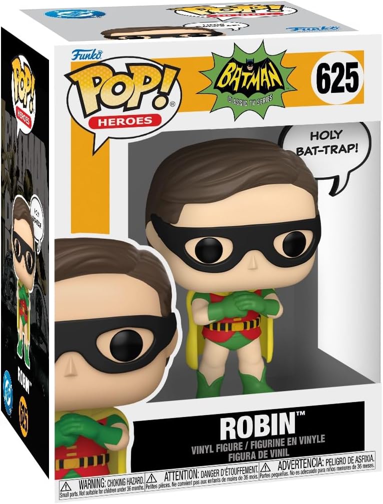 Funko Pop! Heroes: Batman Classic TV Series (625) Robin - Vinyl Figure 9cm
